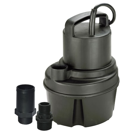 Pool-Care 6MSP Pump removes water down to 1/8". 1/6 HP Oil free motor 02585